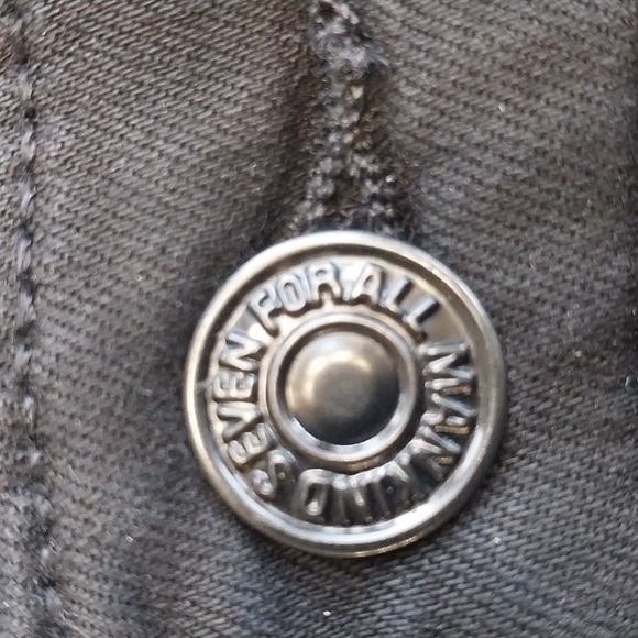 7 For All Mankind NWT Women's Size 28 Black Slim Trouser Flare Denim Jeans Pants - Picture 9 of 15